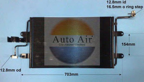 AUTO AIR GLOUCESTER 169560A Конденсатор, кондиціонер