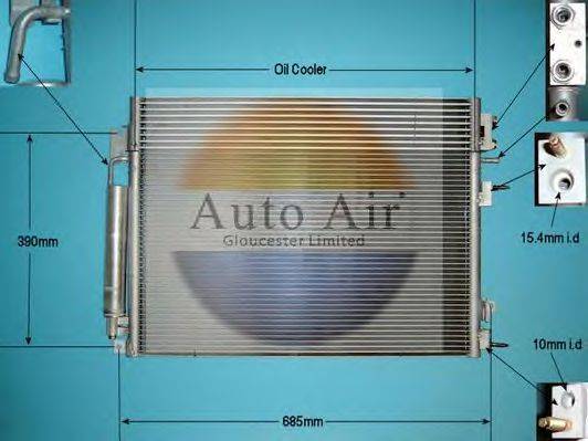 AUTO AIR GLOUCESTER 169645 Конденсатор, кондиціонер