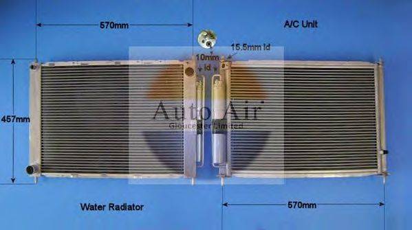 AUTO AIR GLOUCESTER 169124A Конденсатор, кондиціонер