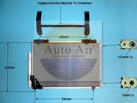 AUTO AIR GLOUCESTER 165271 Конденсатор, кондиціонер
