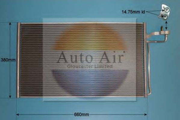 AUTO AIR GLOUCESTER 160004 Конденсатор, кондиціонер