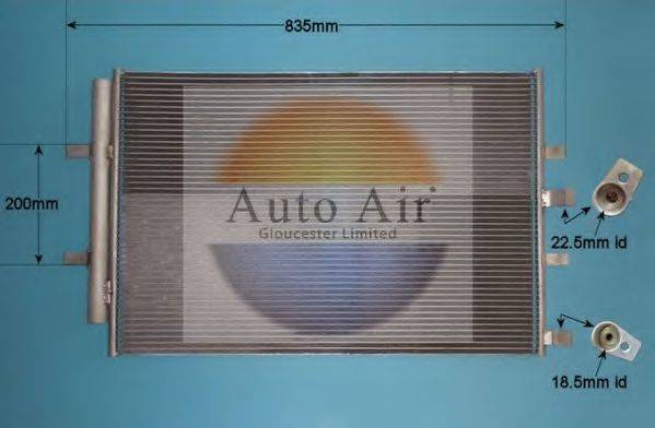 AUTO AIR GLOUCESTER 161436 Конденсатор, кондиціонер