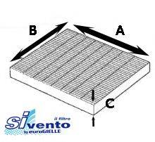 SIVENTO G701 Фільтр, повітря у внутрішньому просторі