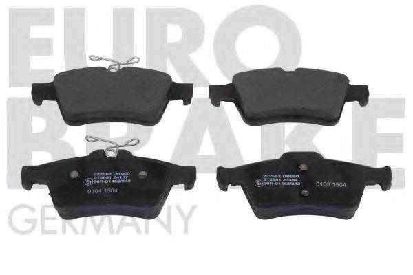 EUROBRAKE 5502222562 Комплект гальмівних колодок, дискове гальмо