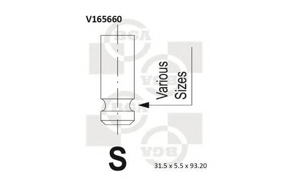 BGA V165660 Впускний клапан