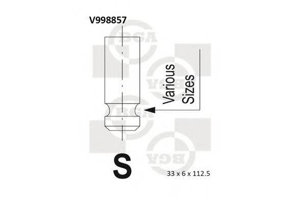 BGA V998857 Впускний клапан