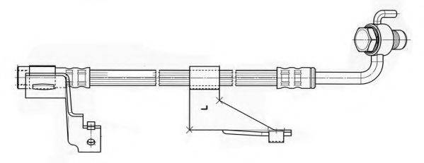 JURID 172597J Гальмівний шланг