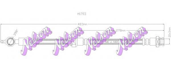 BROVEX-NELSON H1703 Гальмівний шланг
