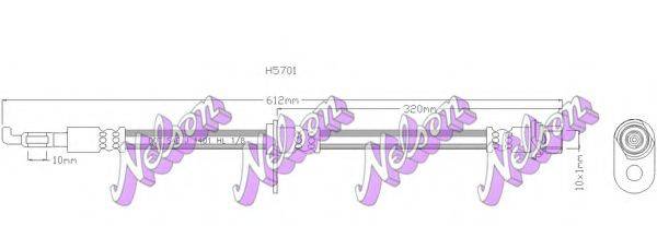 BROVEX-NELSON H5701 Гальмівний шланг