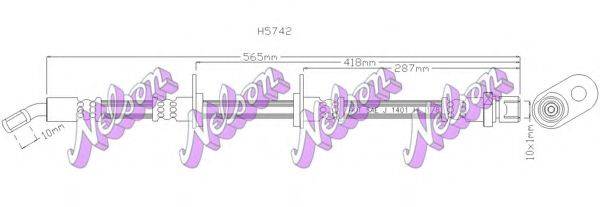 BROVEX-NELSON H5742 Гальмівний шланг