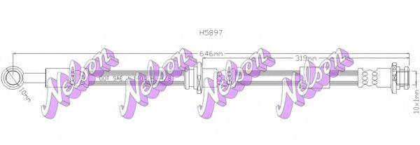 BROVEX-NELSON H5897 Гальмівний шланг