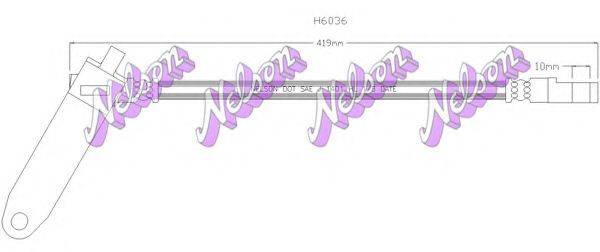 BROVEX-NELSON H6036 Гальмівний шланг