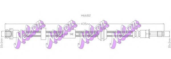 BROVEX-NELSON H6682 Гальмівний шланг