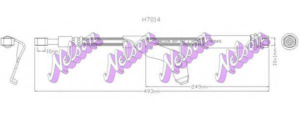 BROVEX-NELSON H7014 Гальмівний шланг