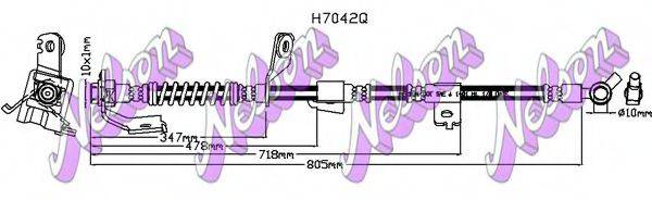 BROVEX-NELSON H7042Q Гальмівний шланг