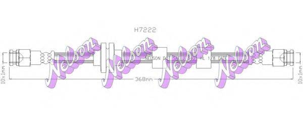 BROVEX-NELSON H7222 Гальмівний шланг