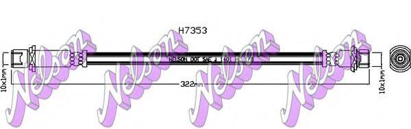 BROVEX-NELSON H7353 Гальмівний шланг