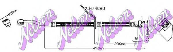 BROVEX-NELSON H7408Q Гальмівний шланг