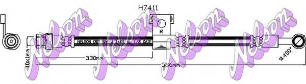 BROVEX-NELSON H7411 Гальмівний шланг