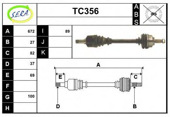 SERA TC356 Приводний вал