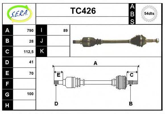 SERA TC426 Приводний вал