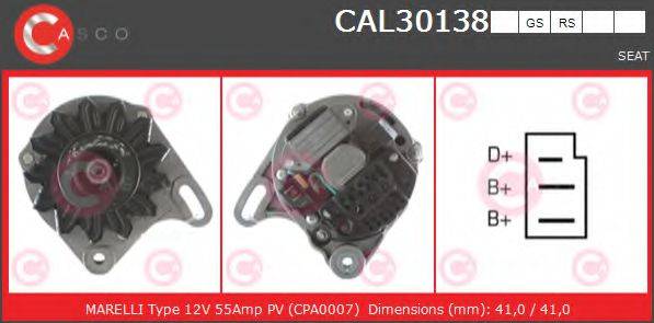 CASCO CAL30138GS Генератор