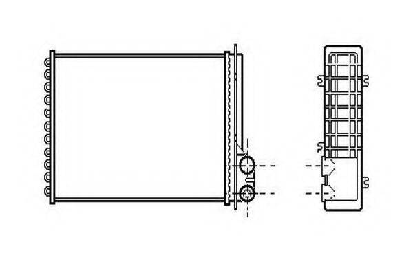 ORDONEZ 2061934 Теплообмінник, опалення салону