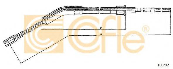 COFLE 10702 Трос, стоянкова гальмівна система