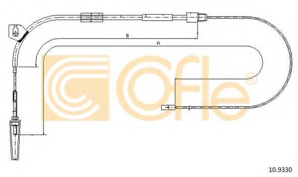 COFLE 109330 Трос, стоянкова гальмівна система