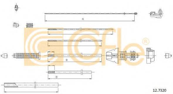 COFLE 127320 Тросик газу