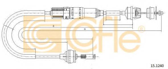 COFLE 151240 Трос, управління зчепленням