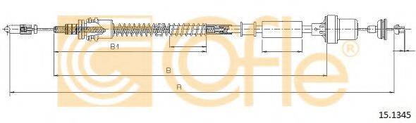 COFLE 151345 Трос, управління зчепленням