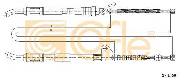 COFLE 171468 Трос, стоянкова гальмівна система