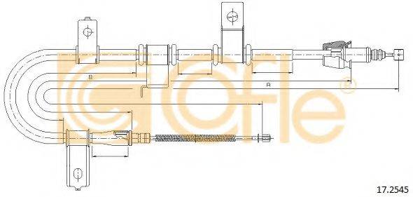 COFLE 172545 Трос, стоянкова гальмівна система