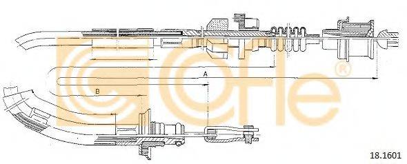 COFLE 181601 Трос, управління зчепленням