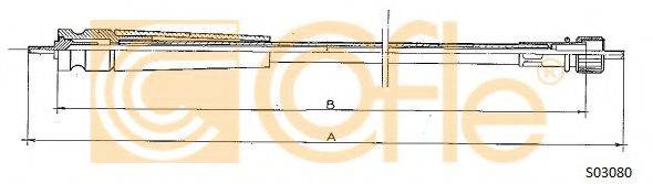 COFLE S03080 Трос спідометра