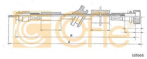 COFLE S05008 Трос спідометра