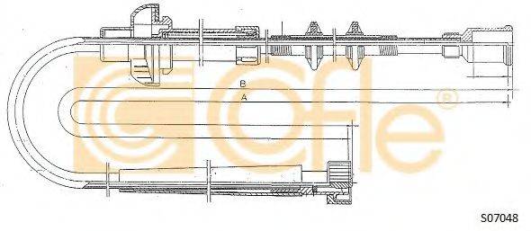 COFLE S07048 Трос спідометра