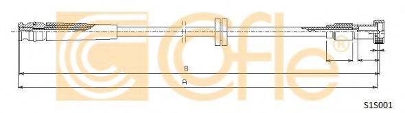COFLE S1S001 Трос спідометра