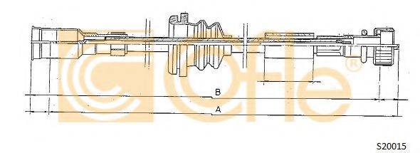 COFLE S20015 Трос спідометра
