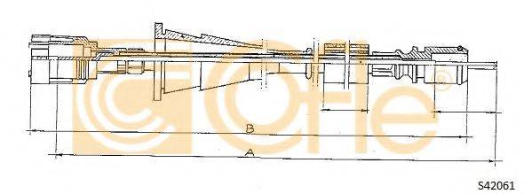 COFLE S24061 Трос спідометра