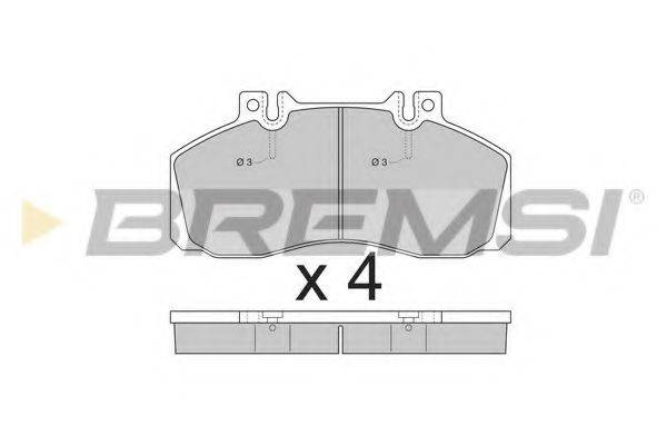BREMSI BP2409 Комплект гальмівних колодок, дискове гальмо