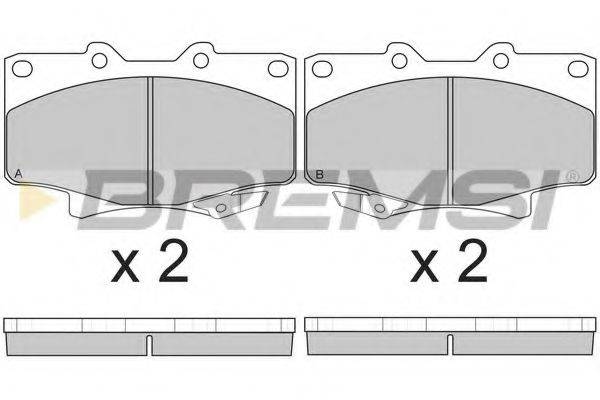 BREMSI BP2623 Комплект гальмівних колодок, дискове гальмо
