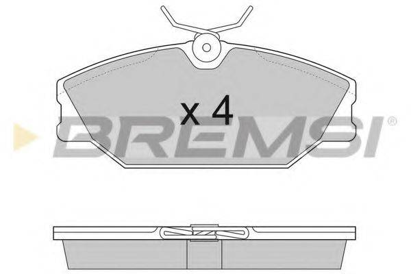 BREMSI BP2874 Комплект гальмівних колодок, дискове гальмо