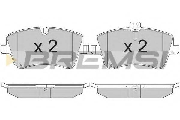 BREMSI BP2896 Комплект гальмівних колодок, дискове гальмо