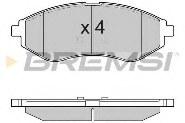 BREMSI BP3111 Комплект гальмівних колодок, дискове гальмо