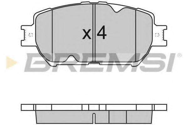 BREMSI BP3126 Комплект гальмівних колодок, дискове гальмо