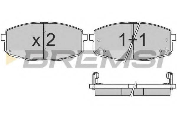 BREMSI BP3147 Комплект гальмівних колодок, дискове гальмо