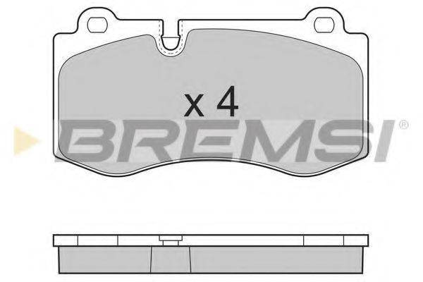 BREMSI BP3362 Комплект гальмівних колодок, дискове гальмо