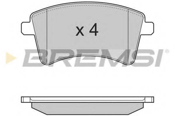 BREMSI BP3367 Комплект гальмівних колодок, дискове гальмо